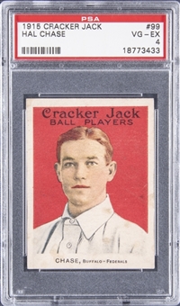 1915 Cracker Jack #99 Hal Chase - PSA VG-EX 4